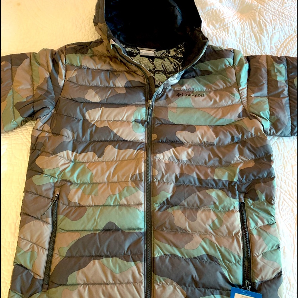 Men’s Columbia Camo jacket. New with tags